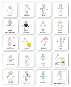 Obrázek Set 20 ks magnetických piktogramů – Osoby